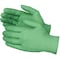 Showa Disposable Gloves, 4 mil Palm, Nitrile, Powder-Free, 2XL, 100 PK, Green 6110PFXXL - alternate 1